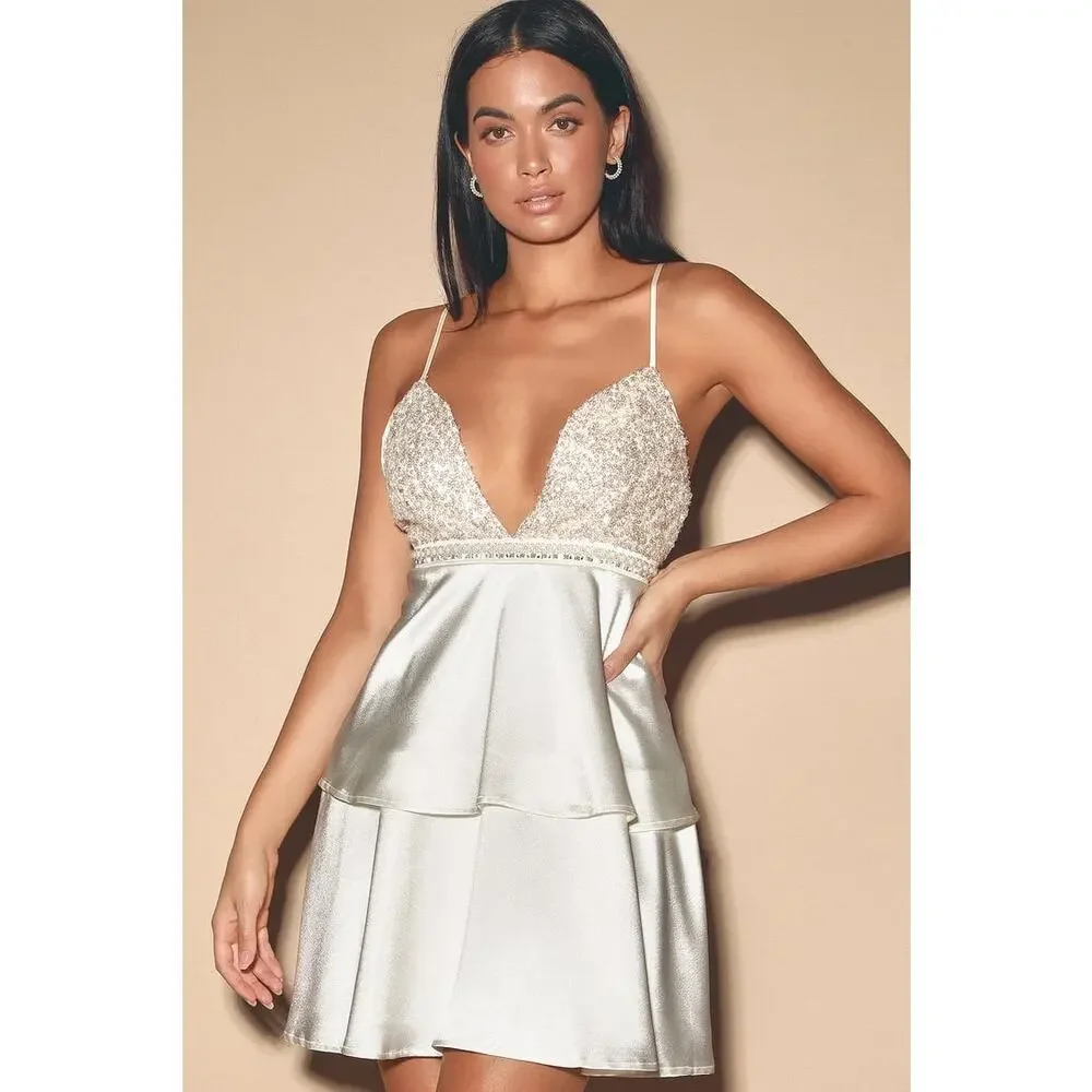 Lulus tiered mini dress - Picture 1 of 6